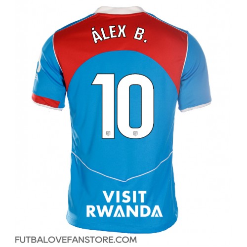Atletico Madrid Alex Baena #10 Tretí Ženy futbalový dres 2025-26 Krátky Rukáv Atletico Madrid Alex Baena #10 Tretí Ženy futbalový dres 2025-26 Krátky Rukáv
